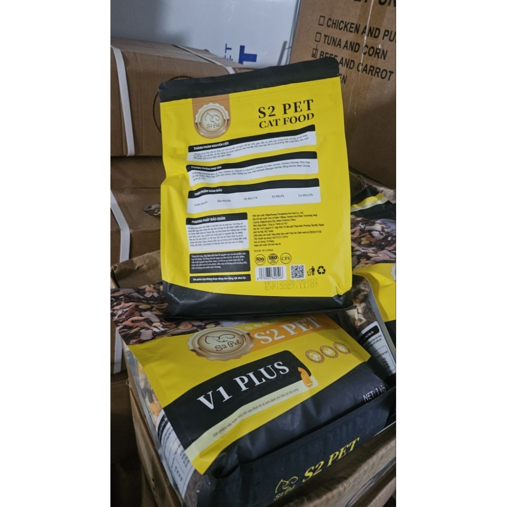 Thức ăn hạt cho mèo S2 Pet V1 siêu topping