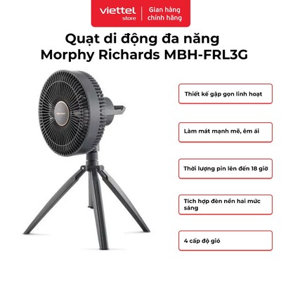 HÀNG TẶNG KHÔNG BÁN - Quạt Di Động Đa Năng Morphy Richards MBH-FRL3G Chính hãng