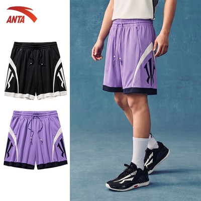 [Kyrie Irving] ANTA Nam nữ Quần lửng dệt kim Knit Race Shorts Quần Short thể thao Unisex năng động thoải mái 1725C1315