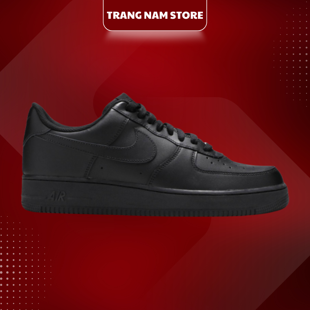 [ Chính Hãng ] Giày Nike Air Force 1 ’07 ‘Triple Black’ Phối Đồ Hot Nam Nữ Cực Đẹp, Full Box
