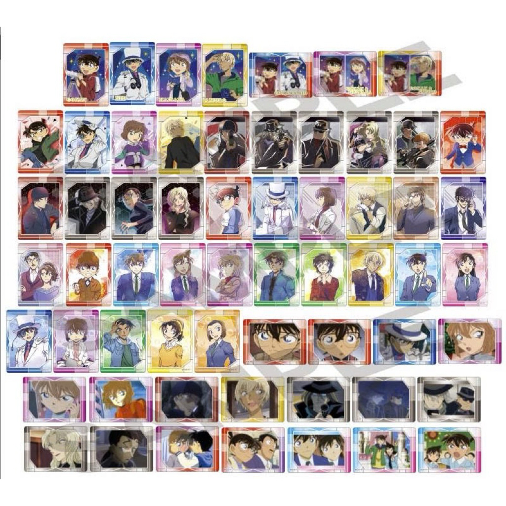 [SẴN HCM] Thẻ nhân phẩm Snap Card Conan Vol 1, 2 -Conan Favorite Clear Card (Kid,Rei,Akai,Conan,Heji