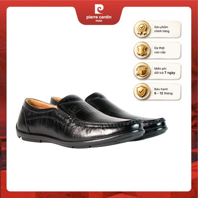 Giày lười nam Pierre Cardin sang trọng cổ điển, da bò thật, đế cao su đúc, lót giày da bò êm ái - mã 798