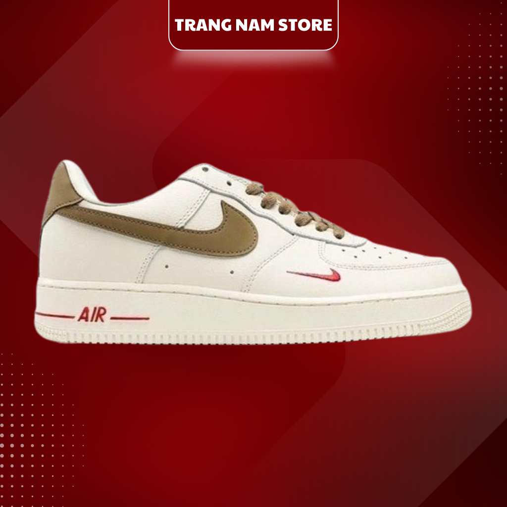 [ Chính Hãng ] Giày Nike_Air Force 1 Vệt Nâu Phối Đồ Hot Nam Nữ Cực Đẹp, Full Box