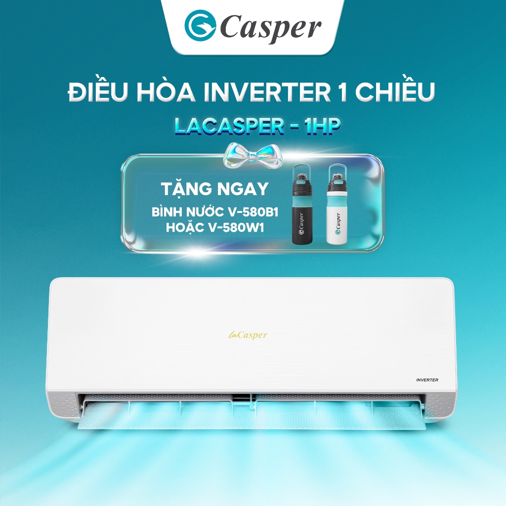 [Shopee - Lắp đặt 0Đ HN HCM] [TẶNG BÌNH GIỮ NHIỆT] Điều hòa LaCasper Inverter Siêu Tiết Kiệm Điện 1 