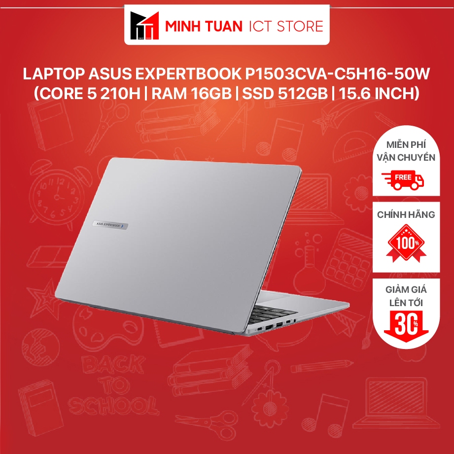 Laptop ASUS ExpertBook P1503CVA-C5H16-50W (Core 5 210H | RAM 16GB | SSD 512GB | 15.6 inch)