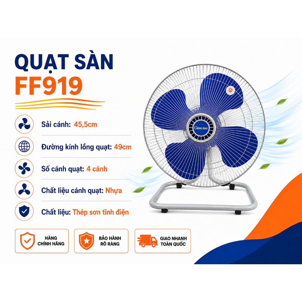 Quạt sàn công nghiệp Ching hai  FF919