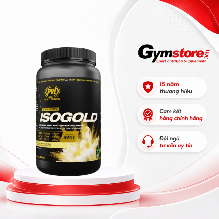 Sữa tăng cơ PVL ISO GOLD Premium Whey Protein Isolate 1,85 Lbs (840 gram) - Gymstore