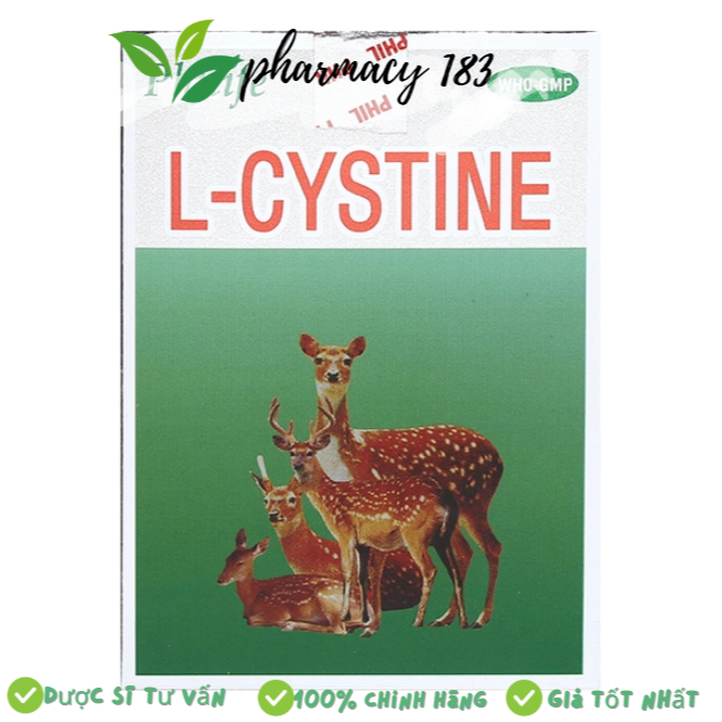 L-cystine Phil Inter 500mg (Hộp 12 Vỉ x 5 Viên)