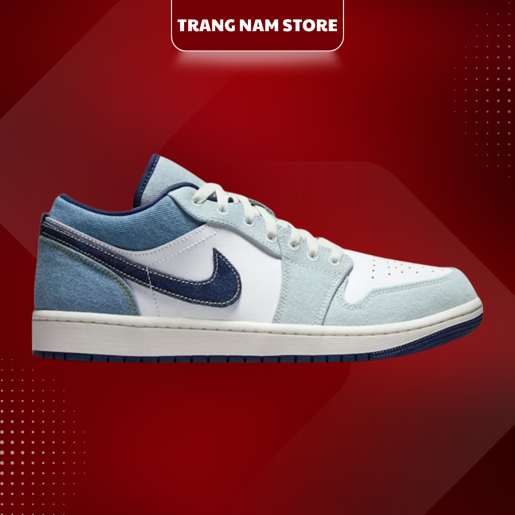 Giày Emiko_Jordan 1 Low SE ‘Light Denim’ Phối Đồ Hot Nam Nữ Cực Đẹp, Full Box