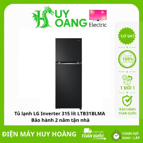 [Giao hàng toàn quốc] Tủ lạnh LG Inverter 315 lít LTB31BLMA - Bảo hành 2 năm tận nhà