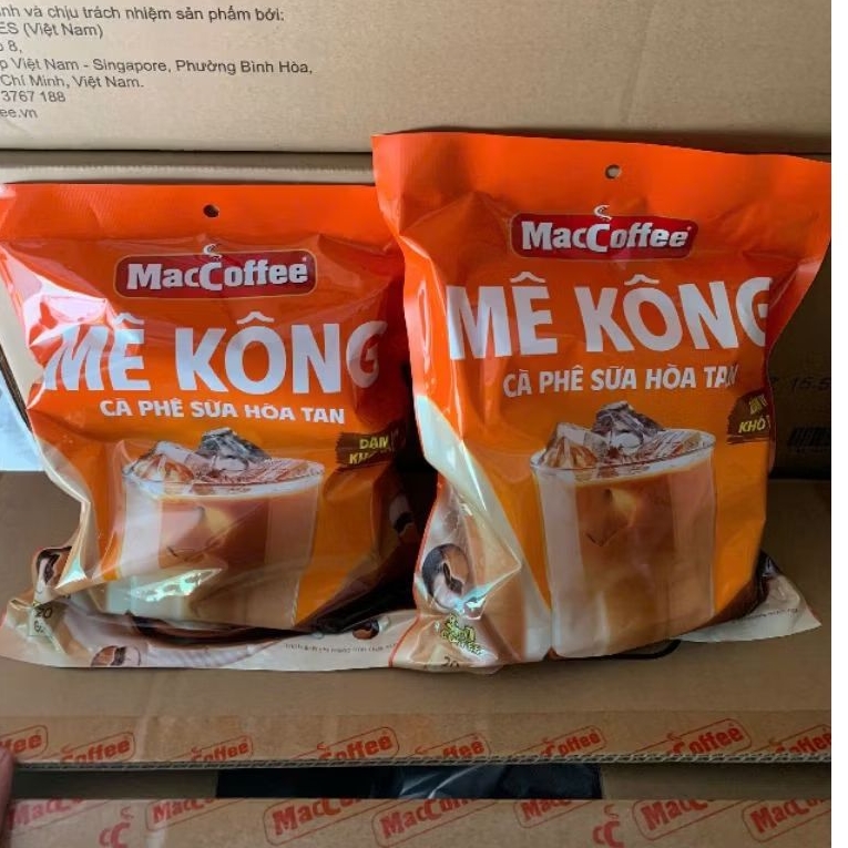 2 bịch cà phê mê kông 40 gói cà phê maccoffee