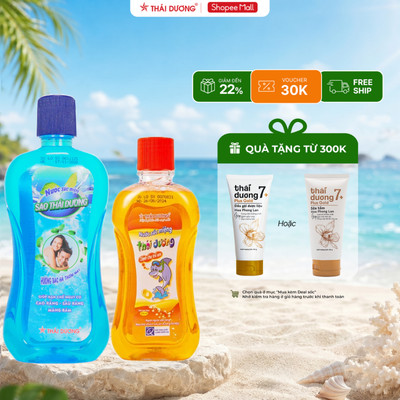 Nưóc súc miệng Thái Dương dành cho người lớn và trẻ em - Sao Thái Dương