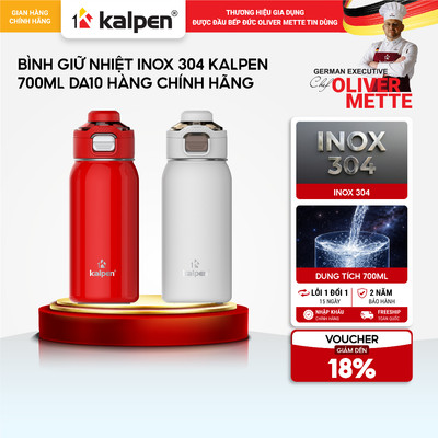 Bình giữ nhiệt Inox 304 KALPEN DA10 700ml hàng chính hãng