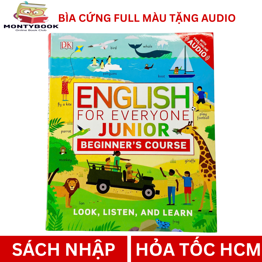 Sách nhập - English for Everyone Junior: Beginner’s Course tặng file nghe
