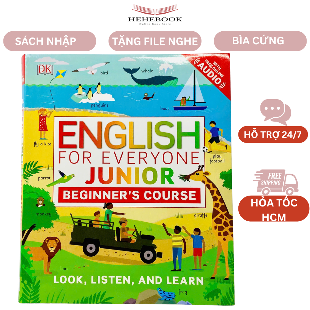 Sách nhập - English for Everyone Junior: Beginner’s Course tặng file nghe