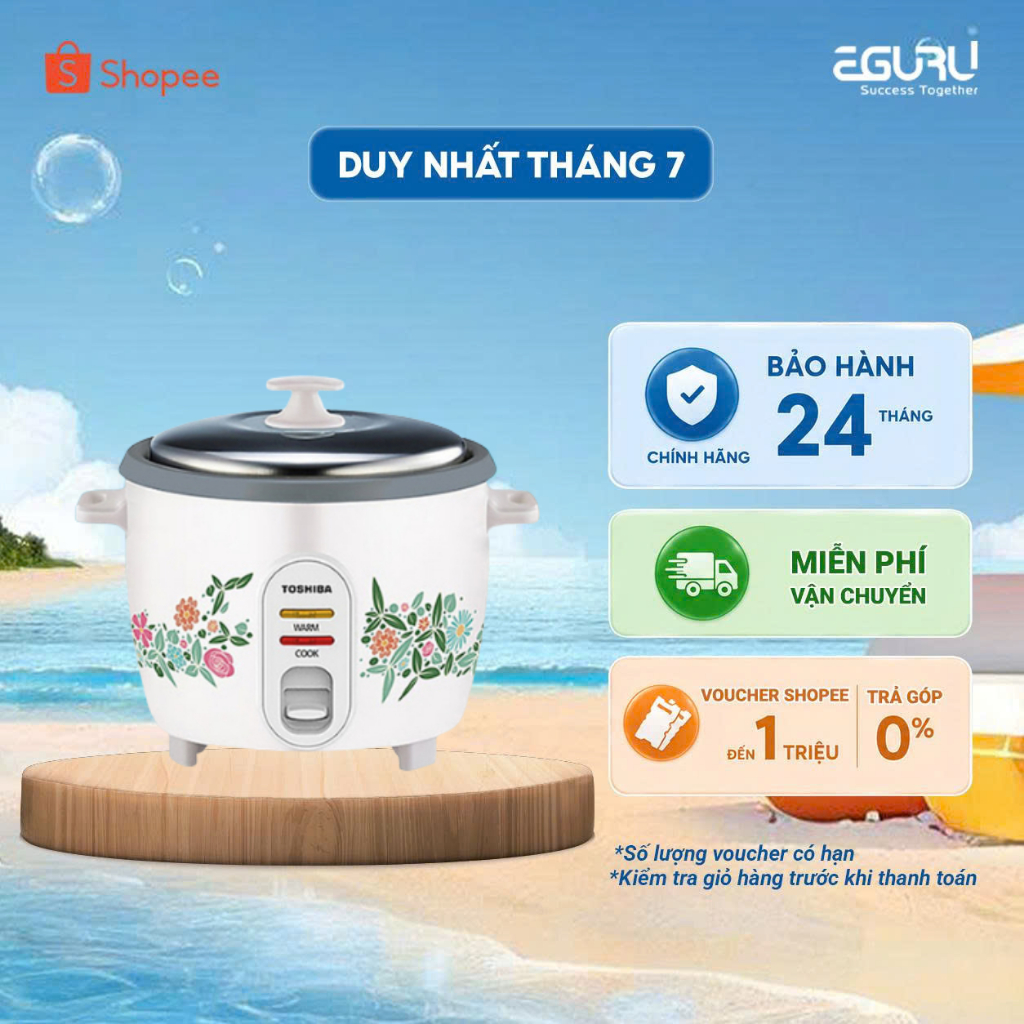 Nồi cơm điện nắp rời 1.8 Lít Toshiba RC-18MH2PV(W) / RC-18MH1PV(F) RC-18MH2PV(F) - BH 12 thang
