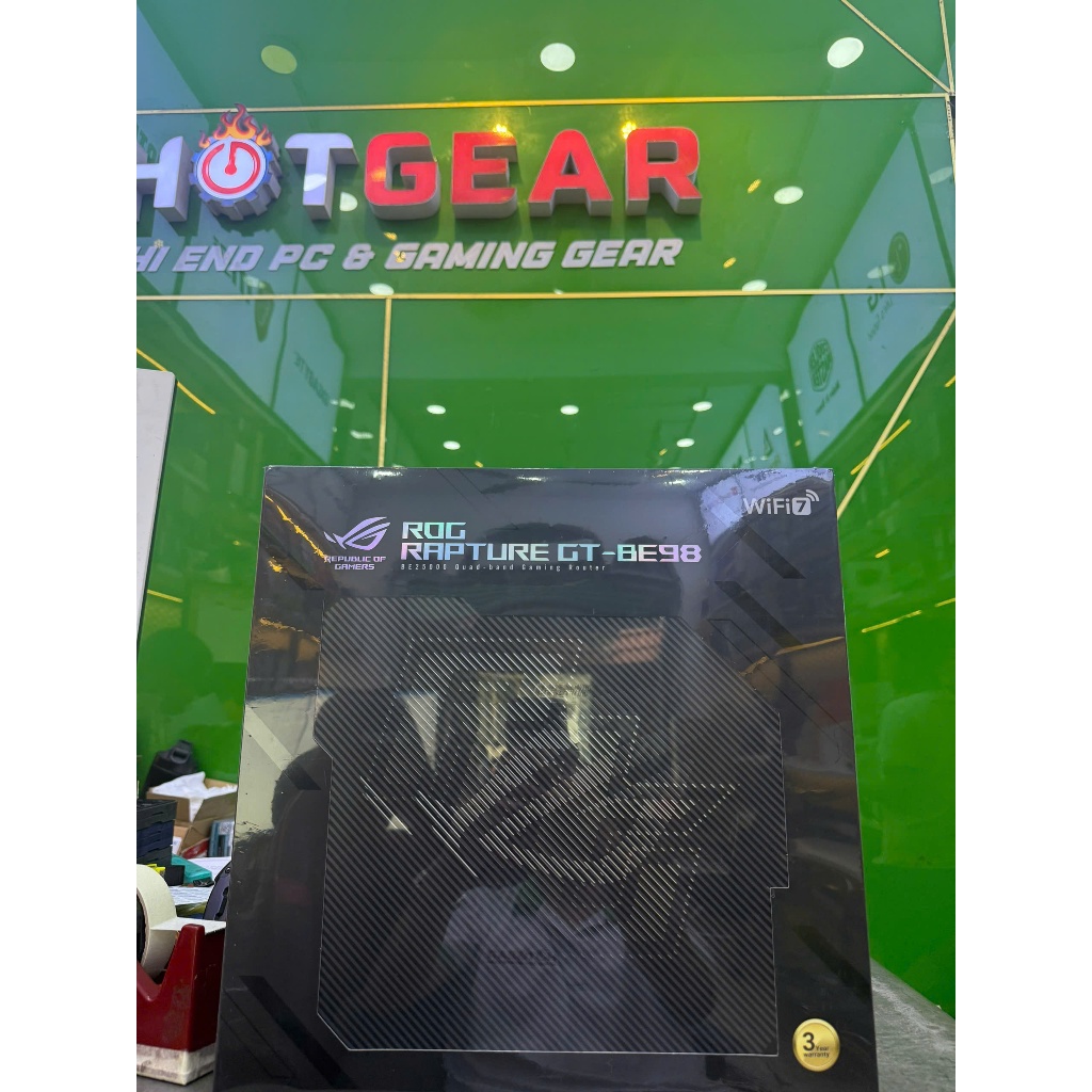 Bộ phát  WiFi 7 ASUS ROG Rapture GT-BE98 (Quad-band/ AiMesh/ AiProtection Pro) New chính hãng 36T