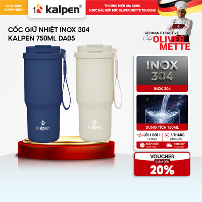 Bình giữ nhiệt 750ml inox 304 KALPEN DA05 hàng chính hãng