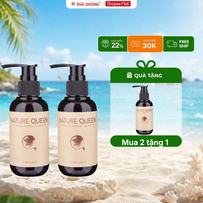 COMBO 2 chai dầu gội Nature Queen 100ml tặng 1 chai 100ml cùng loại