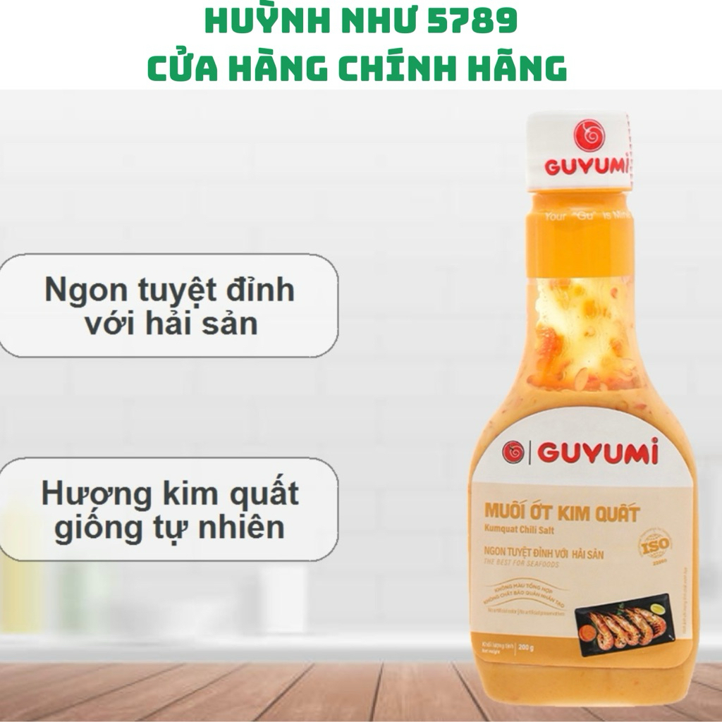 [CHÍNH HÃNG]<chai 200g>Muối ớt kim quất Guyumi….