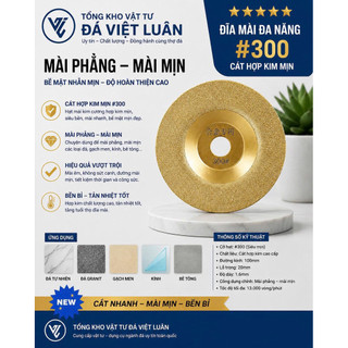 Bát Mài Đá Hoa Cương, Đĩa Đánh Bóng Thô, Đĩa Cắt Đá 100mm