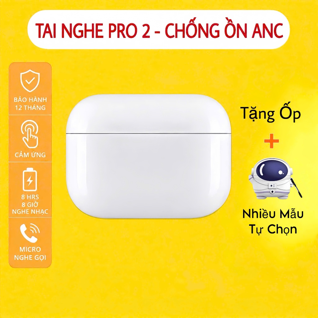 Tai Nghe Bluetooth PRO2 Không Dây Thế Hệ Mới ,Đàm Thoại Hai Chiều,Pin Trâu 6H-8H ,Chính Hãng A1CURA