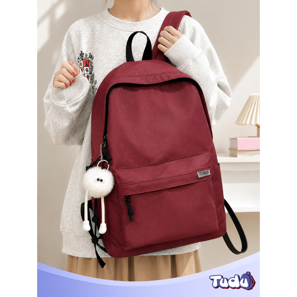Balo Nam Nữ Tudu 018 Đi Học Đi Làm, Vải Nylon Nhẹ, Nhiều Ngăn, Ba lô phong cách Hàn Quốc | BigBuy360 - bigbuy360.vn