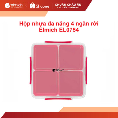 Hộp nhựa đa năng 4 ngăn rời Elmich EL0754