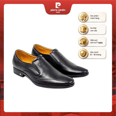 Giày tây nam Pierre Cardin kiểu dáng loafer sang trọng, da bò thật cao cấp, đế cao su - mã 732
