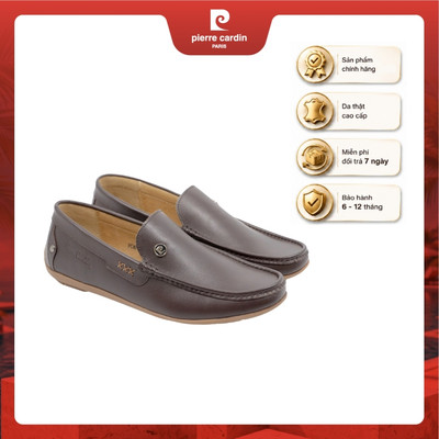 Giày lười nam Pierre Cardin da bò thật, phong cách cổ điển, sang trọng lịch lãm - mã 739
