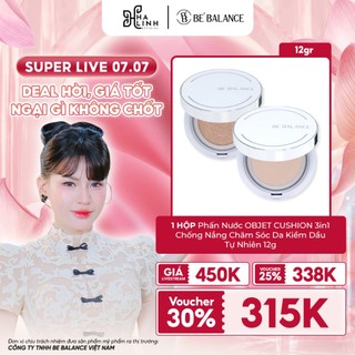 [VHL X BE' BALANCE] Phấn Nước OBJET CUSHION 3in1 Chống Nắng Chăm Sóc Da Kiềm Dầu Tự Nhiên 12g