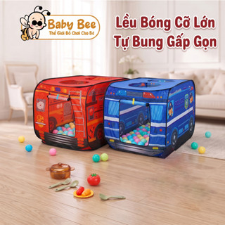 Lều Đồ Chơi Cỡ Lớn Cho Bé Lều Nhà Banh Đa Chức Năng Tự Bung, Lều Bóng Mang Đi Cắm Trại - BabyBee