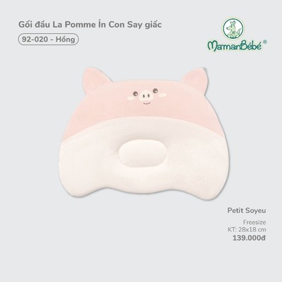 Gối sơ sinh La Pomme vườn ươm hạnh phúc  - Sợi Bamboo mềm mát – Bé trai/gái