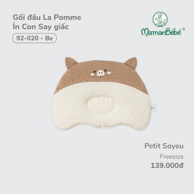 (MamanBébé chính hãng) Gối đầu La Pomme Ỉn Con Say giấc