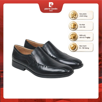Giày lười nam Pierre Cardin, thiết kế thanh lịch, da bò thật cao cấp, đế cao su chống trượt - mã 777