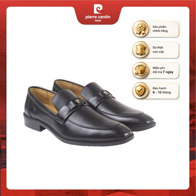 Giày tây nam Pierre Cardin dáng loafer, thiết kế logo thời trang, da mềm, đế cao su đúc 782