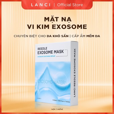 [Quà Tặng] Mặt Nạ Vi Kim Exosome LANCI Reedle Exosome Mask phục hồi da mềm ẩm, căng bóng (25mlx7)