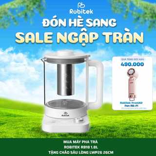 Máy pha trà đa năng Robitek RB18 1.8L | Công suất 1000W, đun nước pha trà tự chỉnh nhiệt - Bảo hành 12 tháng