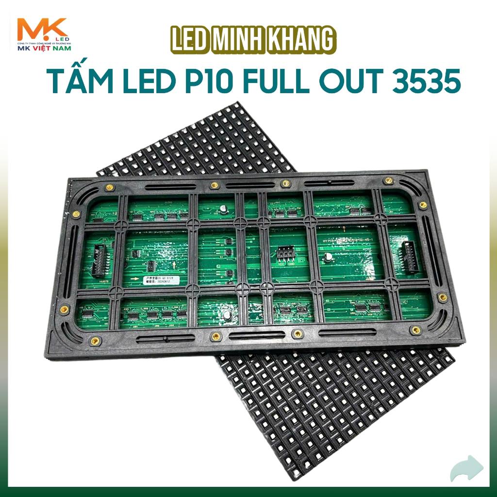 Module led P10 full màu ngoài trời, mắt led 3535 chất lượng cao