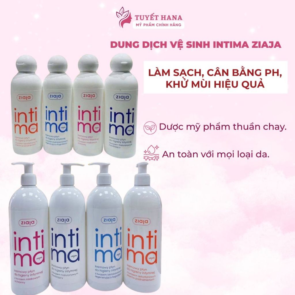 Dung Dịch Vệ Sinh Phụ Nữ Intima Ba Lan 200ml/500ml