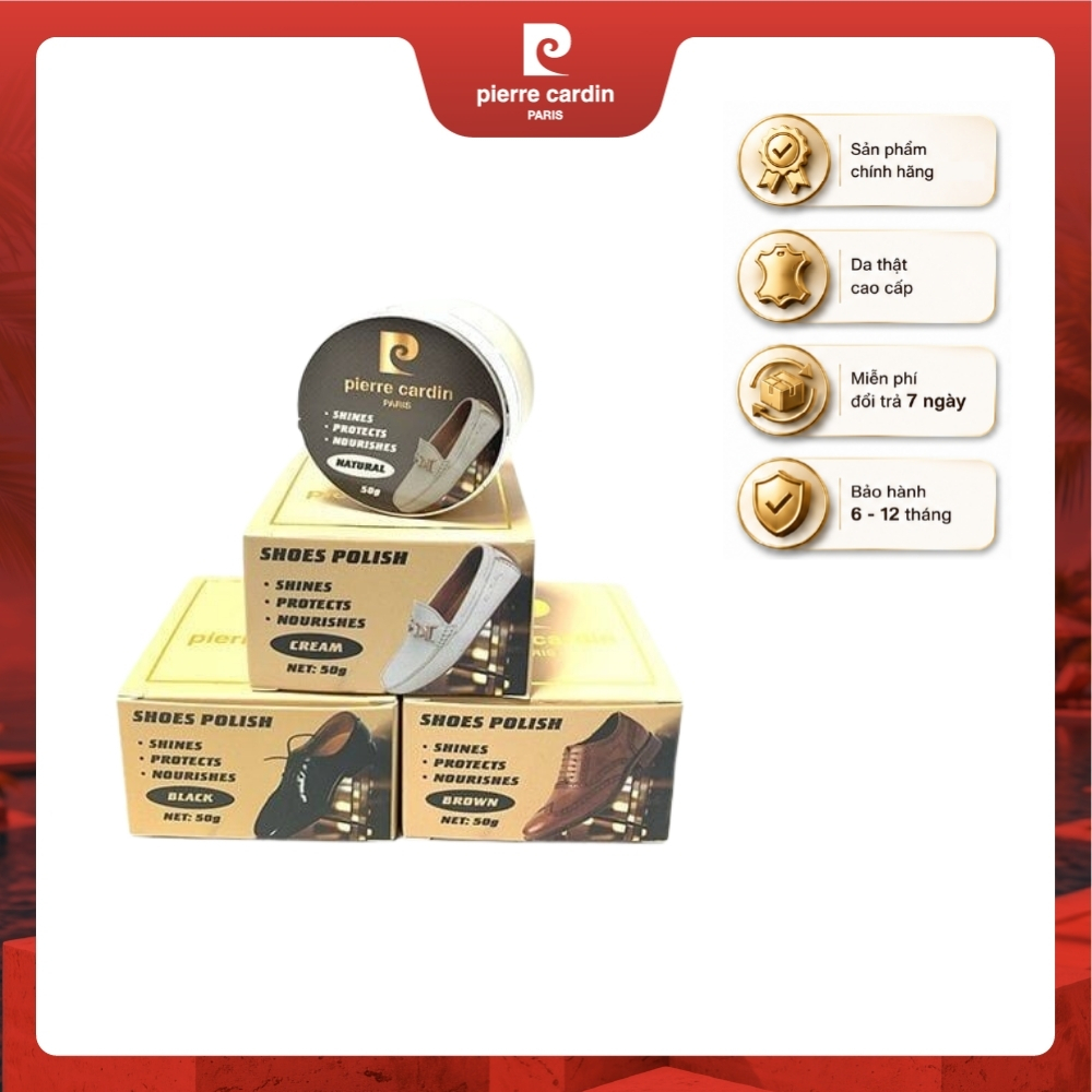Xi dưỡng da giày Pierre Cardin hộp 45g