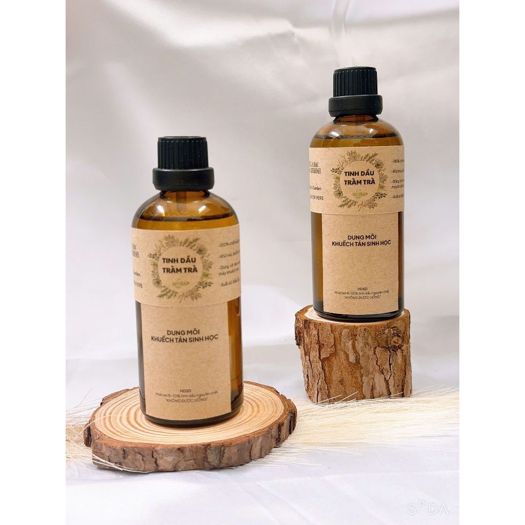 Dung Dịch Tinh Dầu Khuếch Tán Hương Tràm Trà Chai Nạp 100ml - Hương Tràm Trà Thanh Lọc, Tươi Mới