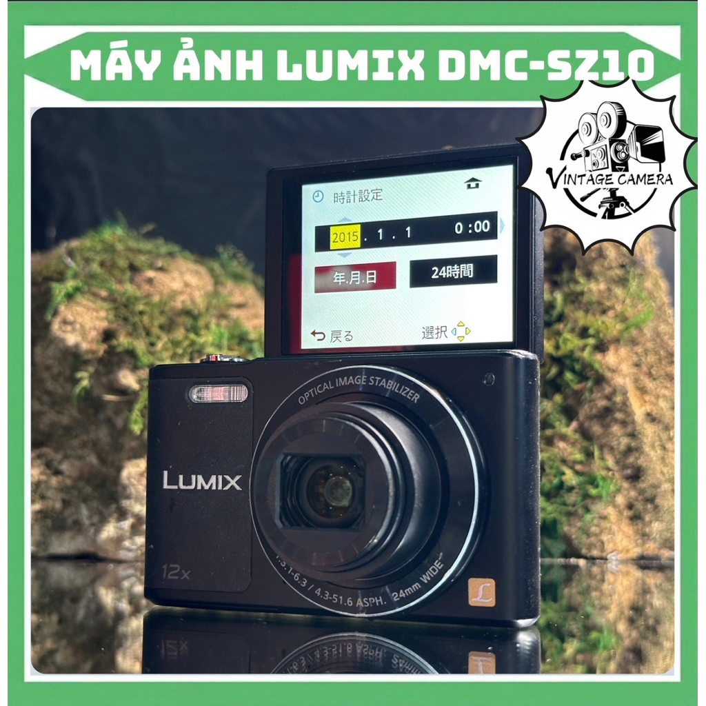 Máy ảnh KTS Panasonic Lumix DMC-SZ10 | Zoom 12x - Màn hình lật Selfie - Quay phim HD - Nhỏ gọn sang 