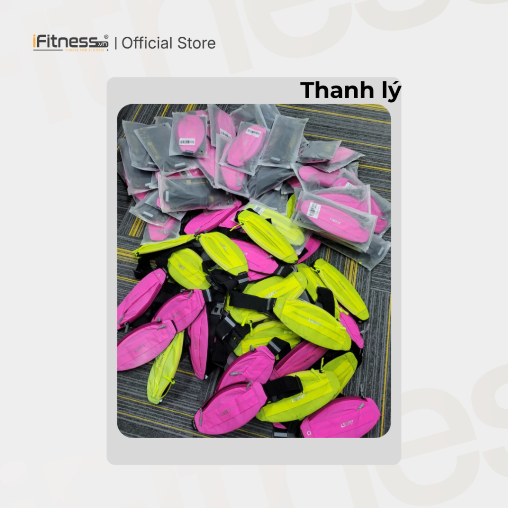 [Thanh lý Belt bị lem màu] Túi đeo hông chạy bộ LiveFit cao cấp - Running Belt - WB32