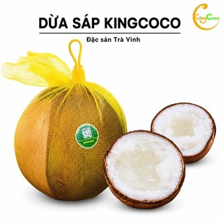 Dừa sáp King Coco cơm dày nước sệt size dưới 600g (Đặc sản Trà Vinh)