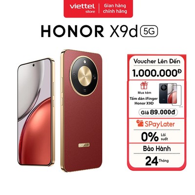 Điện thoại Honor X9d 5G 8GB + 256GB Chính hãng | Pin 8300mAh | Màn hình 6.79" 1.5K | NFC