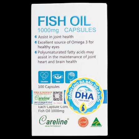 Fish oil Careline 1000mg – Bổ sung DHA từ dầu cá hồi