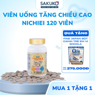 Viên Uống Hỗ Trợ Tăng Chiều Cao Nichiei 120 Viên Hàng Nhật Nội Địa Sakuko