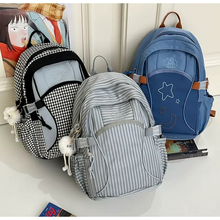Balo đi học phối màu dễ thương phong cách Hàn Quốc cho học sinh các cấp B965 Gaga Store