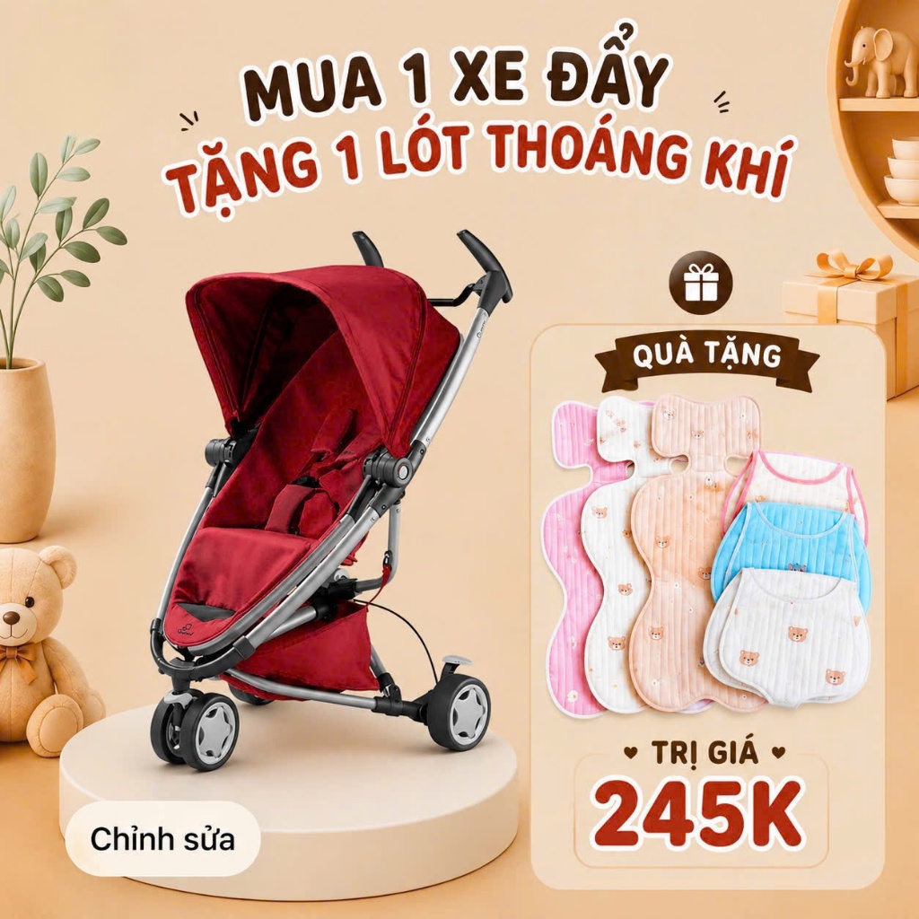 Xe đẩy em bé 2 chiều Quinny Zapp Xtra 2 Úc: gấp gọn nhất thế giớ, siêu thoáng mát
